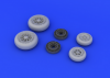 Eduard 648181 F-104 undercarriage wheels late 1/48 (Hasegawa)